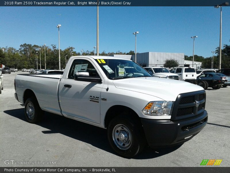 Bright White / Black/Diesel Gray 2018 Ram 2500 Tradesman Regular Cab