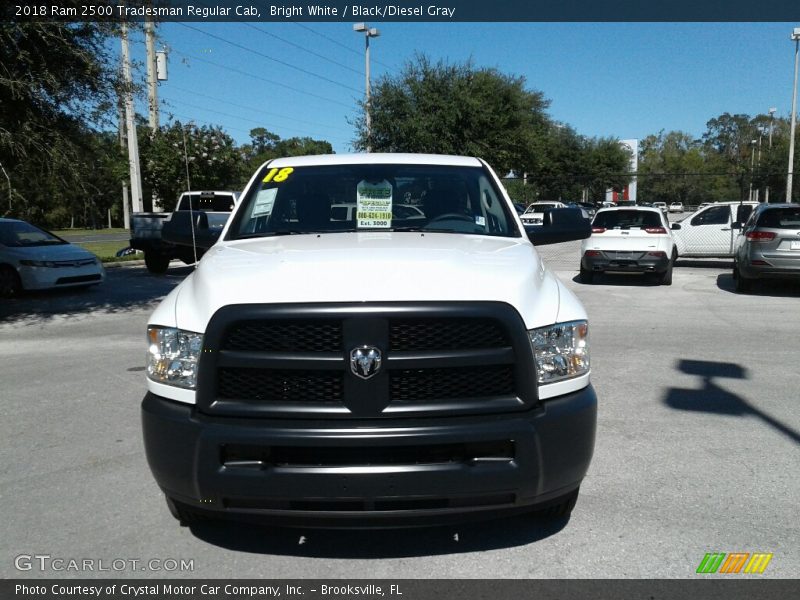 Bright White / Black/Diesel Gray 2018 Ram 2500 Tradesman Regular Cab