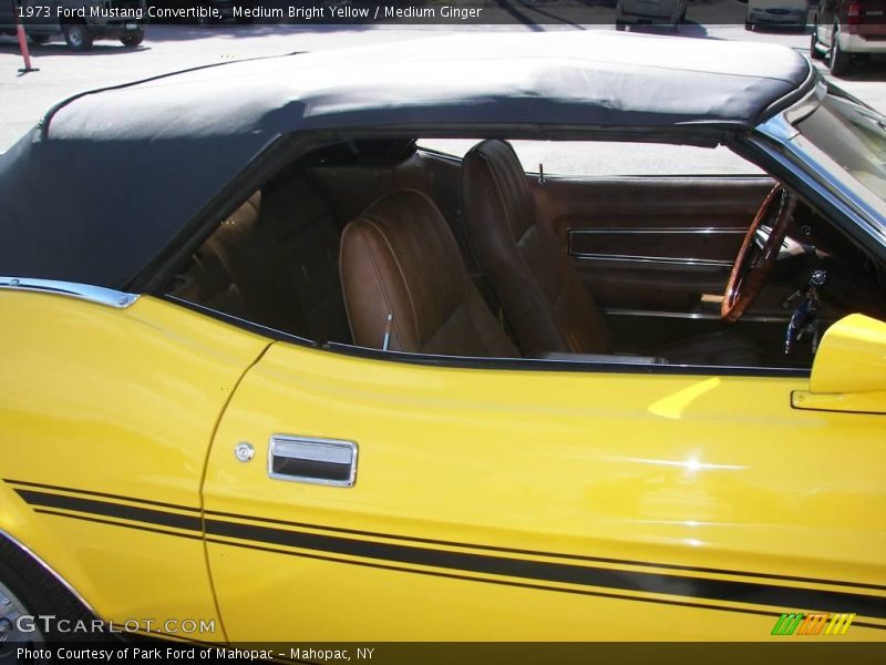 Medium Bright Yellow / Medium Ginger 1973 Ford Mustang Convertible
