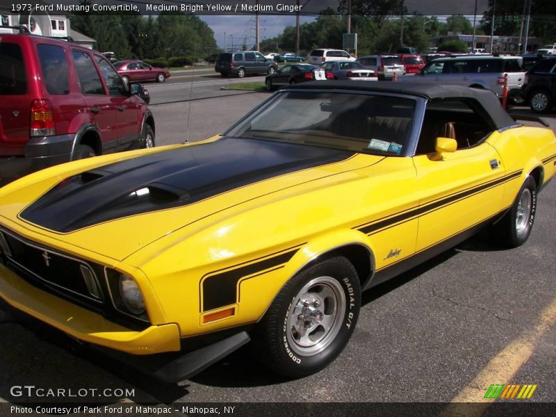 Medium Bright Yellow / Medium Ginger 1973 Ford Mustang Convertible