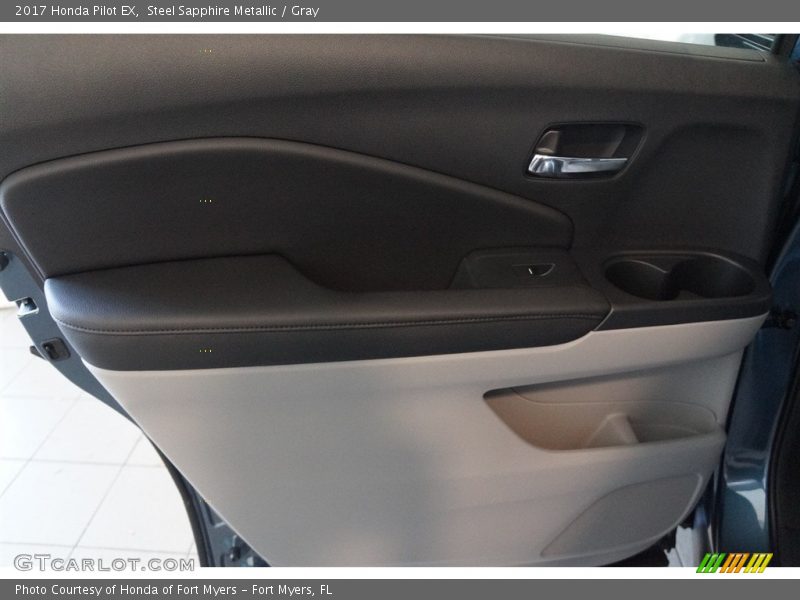 Steel Sapphire Metallic / Gray 2017 Honda Pilot EX