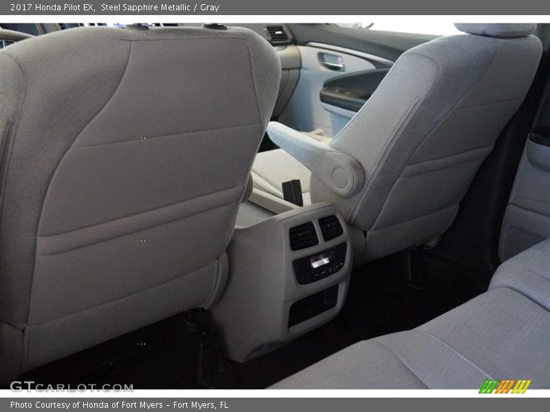 Steel Sapphire Metallic / Gray 2017 Honda Pilot EX