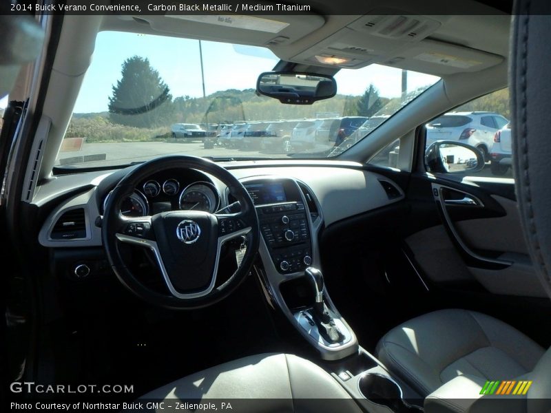 Carbon Black Metallic / Medium Titanium 2014 Buick Verano Convenience