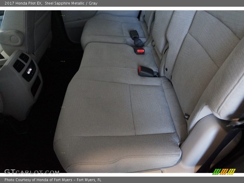 Steel Sapphire Metallic / Gray 2017 Honda Pilot EX