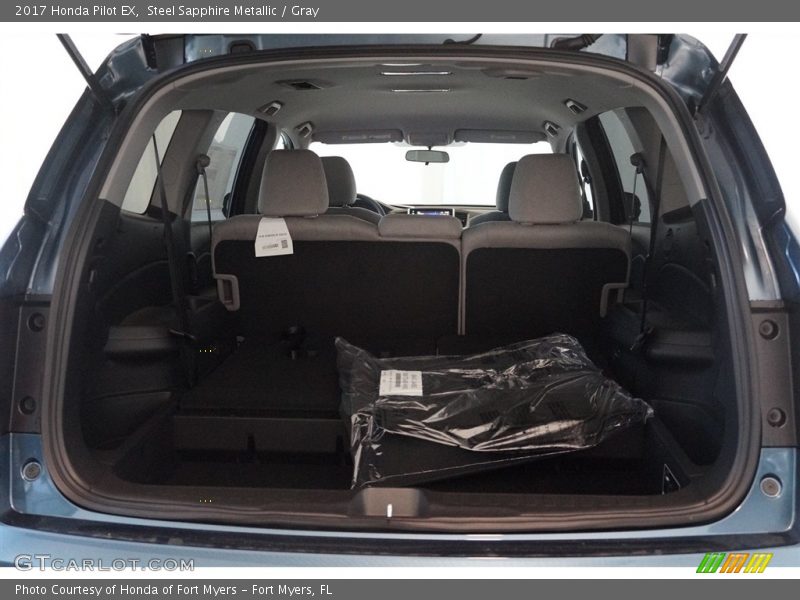 Steel Sapphire Metallic / Gray 2017 Honda Pilot EX