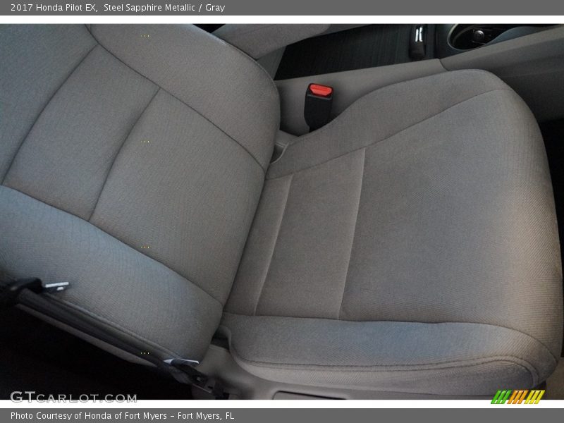 Steel Sapphire Metallic / Gray 2017 Honda Pilot EX