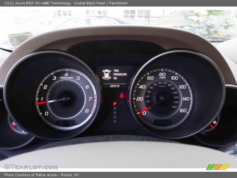 Crystal Black Pearl / Parchment 2013 Acura MDX SH-AWD Technology