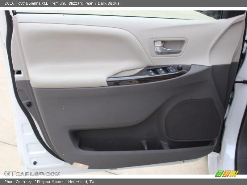 Blizzard Pearl / Dark Bisque 2016 Toyota Sienna XLE Premium