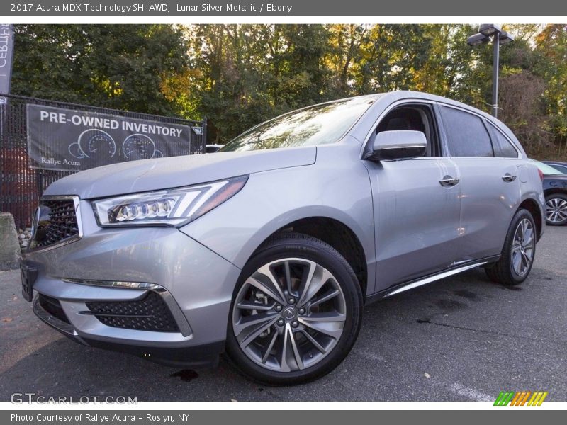 Lunar Silver Metallic / Ebony 2017 Acura MDX Technology SH-AWD