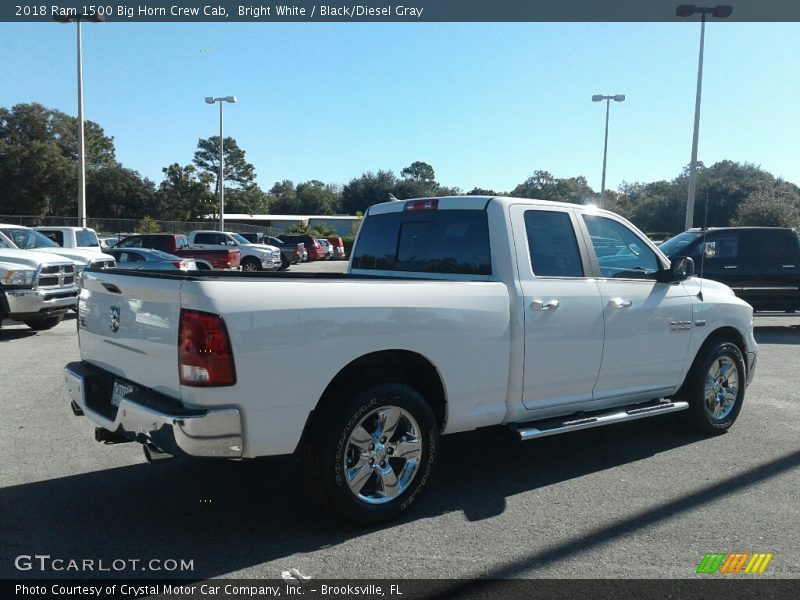 Bright White / Black/Diesel Gray 2018 Ram 1500 Big Horn Crew Cab