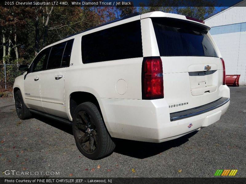 White Diamond Tricoat / Jet Black 2015 Chevrolet Suburban LTZ 4WD