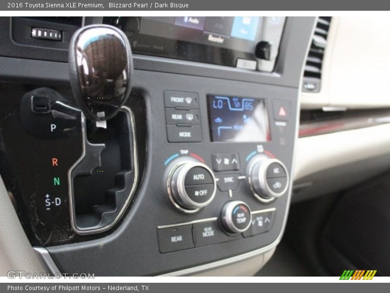 Blizzard Pearl / Dark Bisque 2016 Toyota Sienna XLE Premium