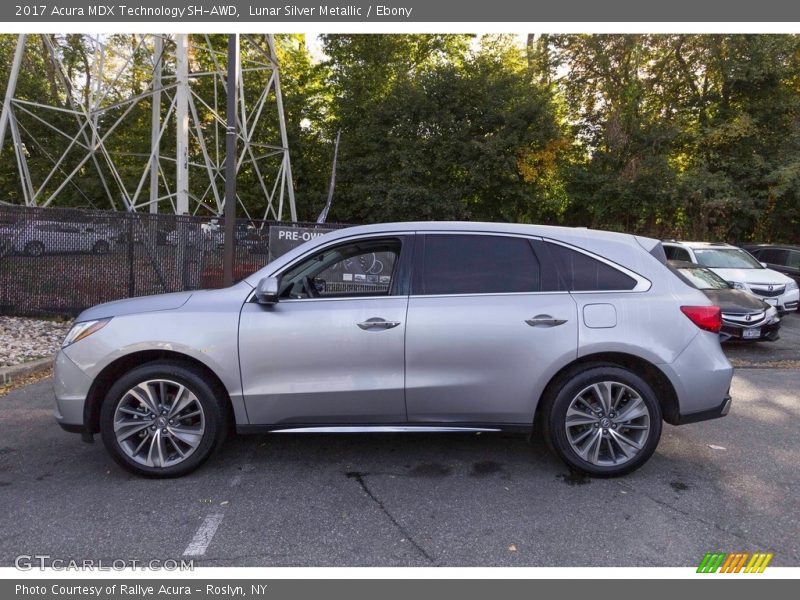 Lunar Silver Metallic / Ebony 2017 Acura MDX Technology SH-AWD