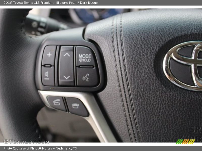 Blizzard Pearl / Dark Bisque 2016 Toyota Sienna XLE Premium