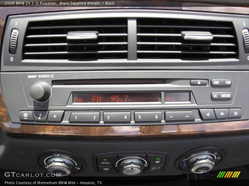 Black Sapphire Metallic / Black 2008 BMW Z4 3.0i Roadster