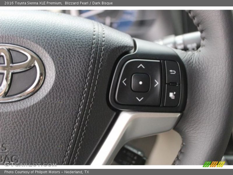 Blizzard Pearl / Dark Bisque 2016 Toyota Sienna XLE Premium