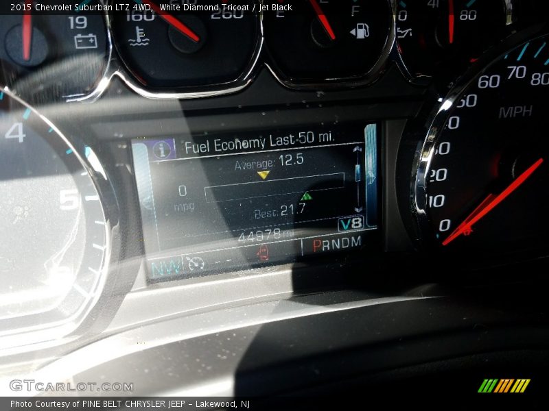 White Diamond Tricoat / Jet Black 2015 Chevrolet Suburban LTZ 4WD