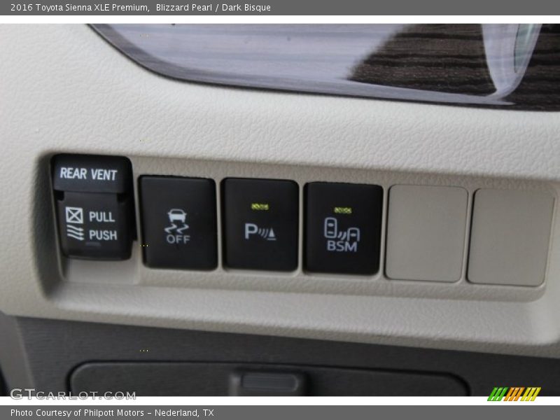 Blizzard Pearl / Dark Bisque 2016 Toyota Sienna XLE Premium