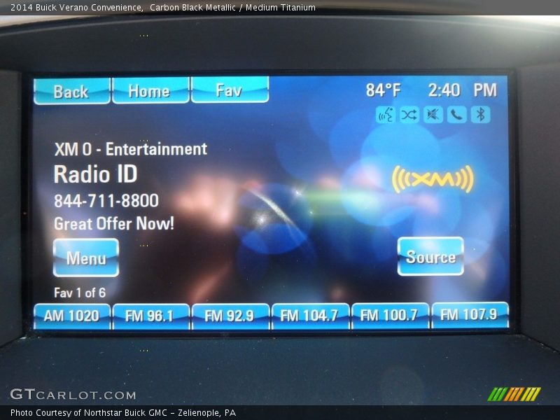Carbon Black Metallic / Medium Titanium 2014 Buick Verano Convenience