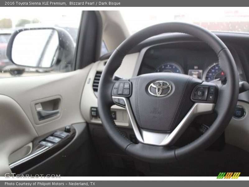 Blizzard Pearl / Dark Bisque 2016 Toyota Sienna XLE Premium