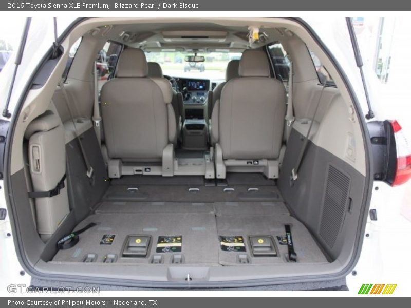 Blizzard Pearl / Dark Bisque 2016 Toyota Sienna XLE Premium