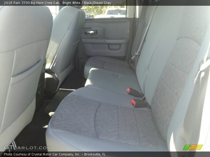 Bright White / Black/Diesel Gray 2018 Ram 1500 Big Horn Crew Cab