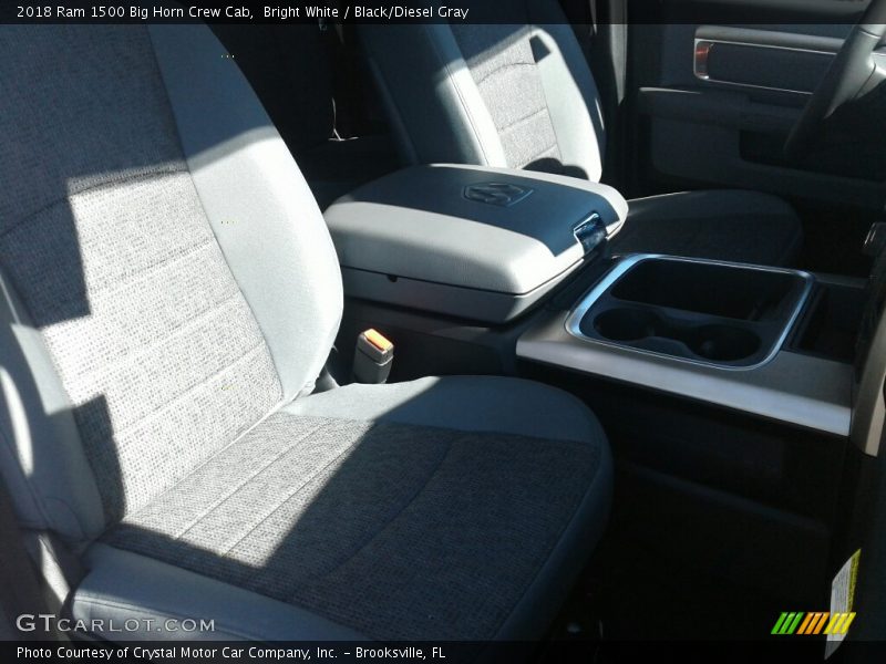 Bright White / Black/Diesel Gray 2018 Ram 1500 Big Horn Crew Cab