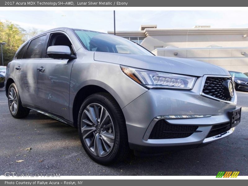 Lunar Silver Metallic / Ebony 2017 Acura MDX Technology SH-AWD