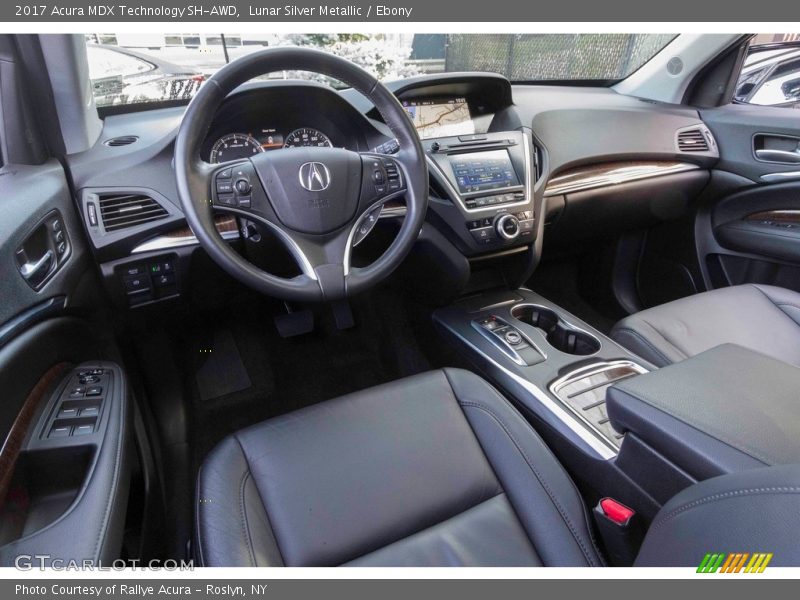 Lunar Silver Metallic / Ebony 2017 Acura MDX Technology SH-AWD