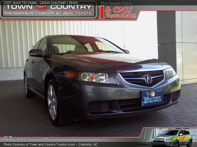 Carbon Gray Pearl / Ebony 2005 Acura TSX Sedan