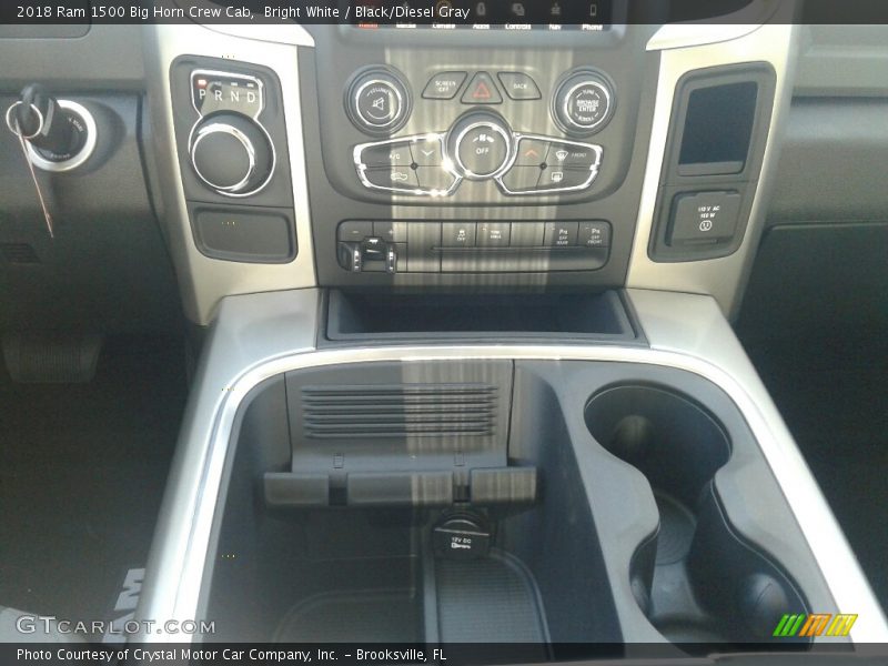 Bright White / Black/Diesel Gray 2018 Ram 1500 Big Horn Crew Cab