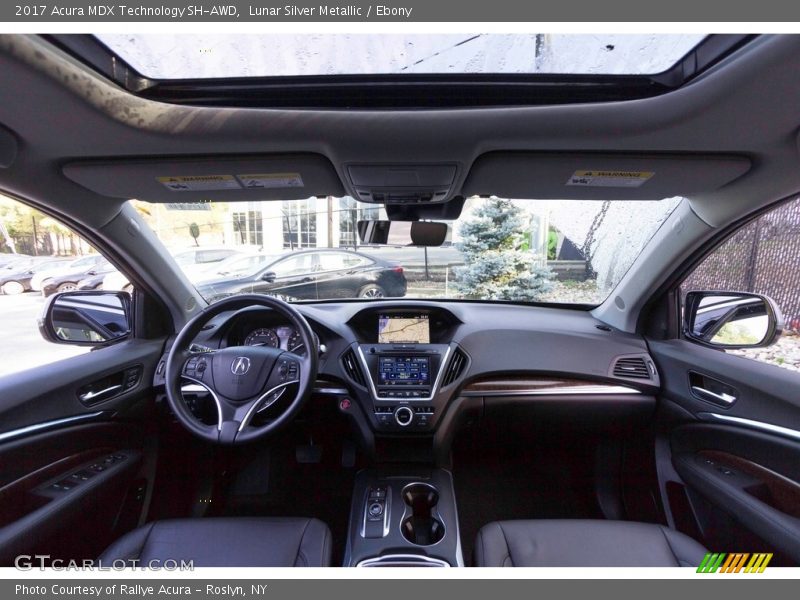 Lunar Silver Metallic / Ebony 2017 Acura MDX Technology SH-AWD