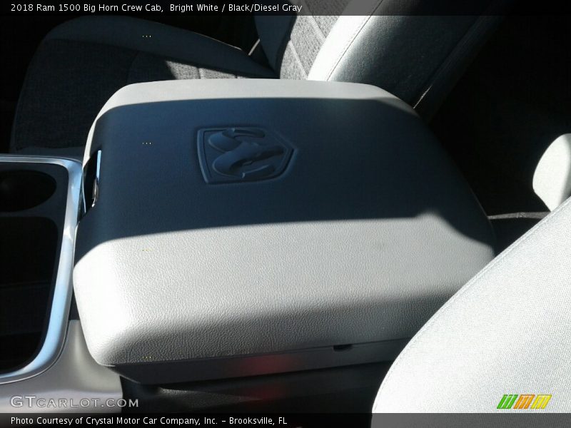 Bright White / Black/Diesel Gray 2018 Ram 1500 Big Horn Crew Cab