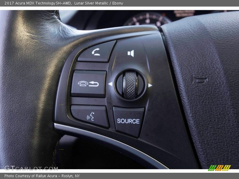 Lunar Silver Metallic / Ebony 2017 Acura MDX Technology SH-AWD