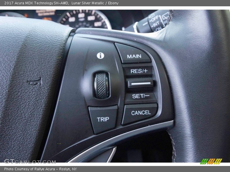 Lunar Silver Metallic / Ebony 2017 Acura MDX Technology SH-AWD