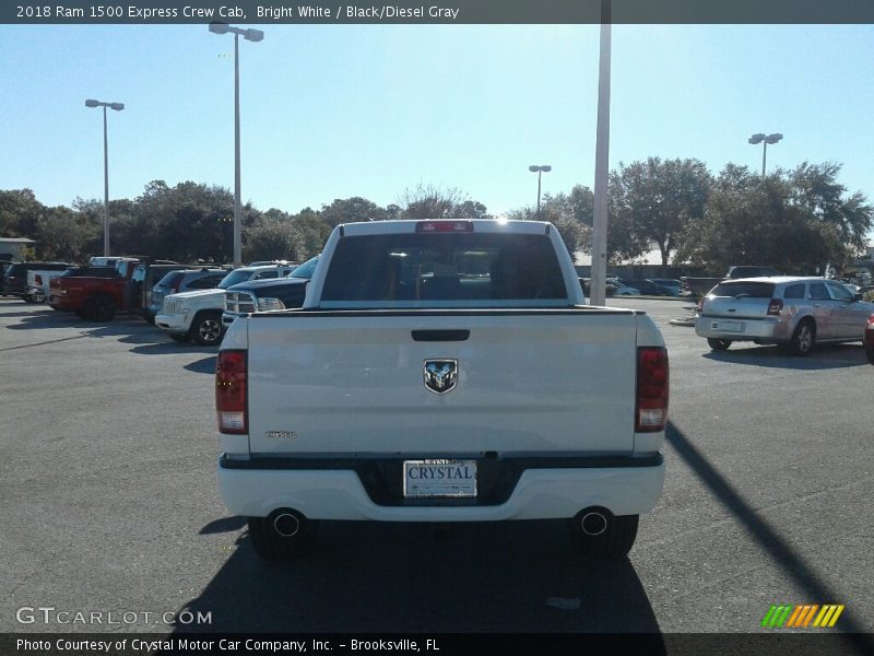 Bright White / Black/Diesel Gray 2018 Ram 1500 Express Crew Cab