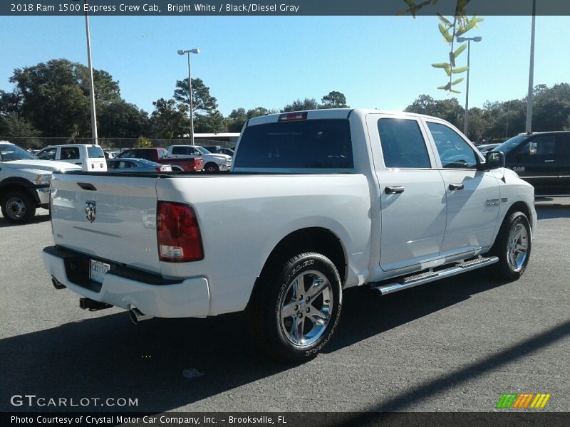 Bright White / Black/Diesel Gray 2018 Ram 1500 Express Crew Cab