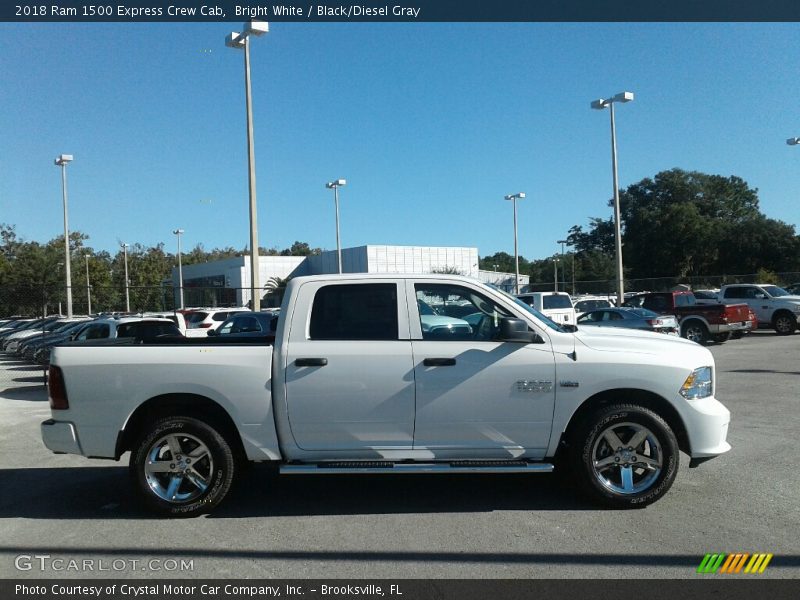 Bright White / Black/Diesel Gray 2018 Ram 1500 Express Crew Cab