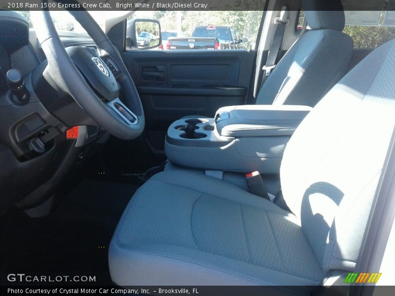 Bright White / Black/Diesel Gray 2018 Ram 1500 Express Crew Cab
