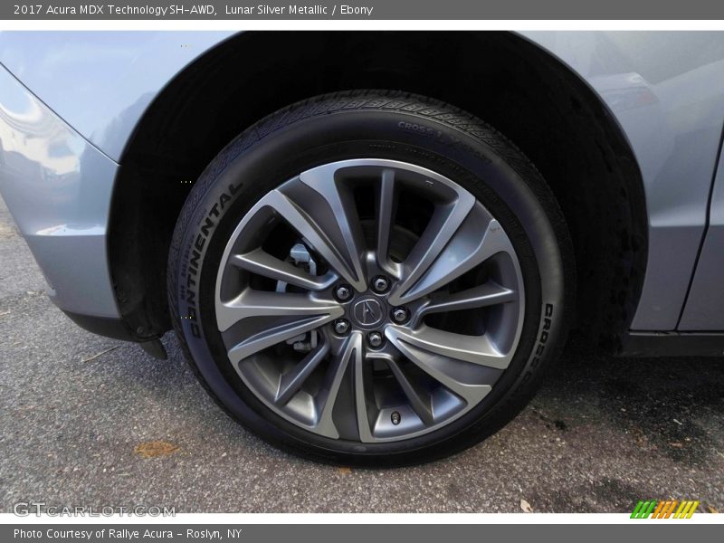 Lunar Silver Metallic / Ebony 2017 Acura MDX Technology SH-AWD