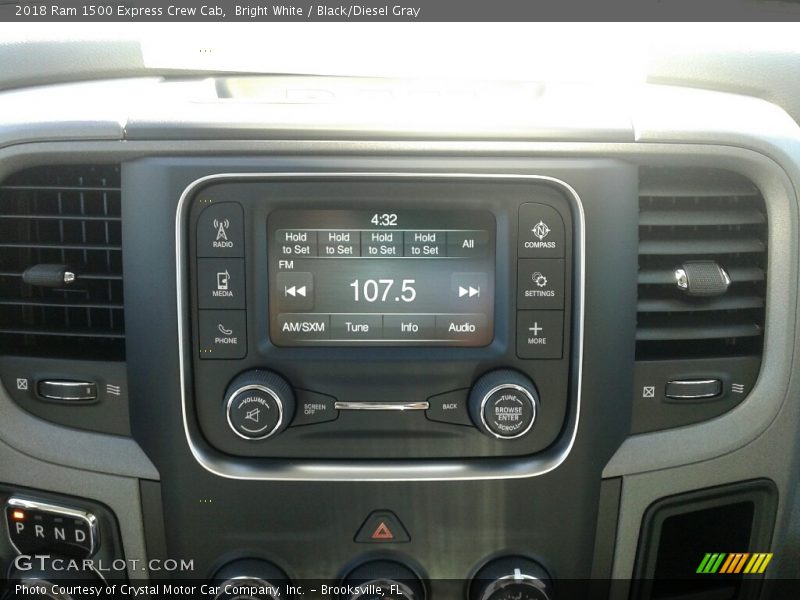 Bright White / Black/Diesel Gray 2018 Ram 1500 Express Crew Cab