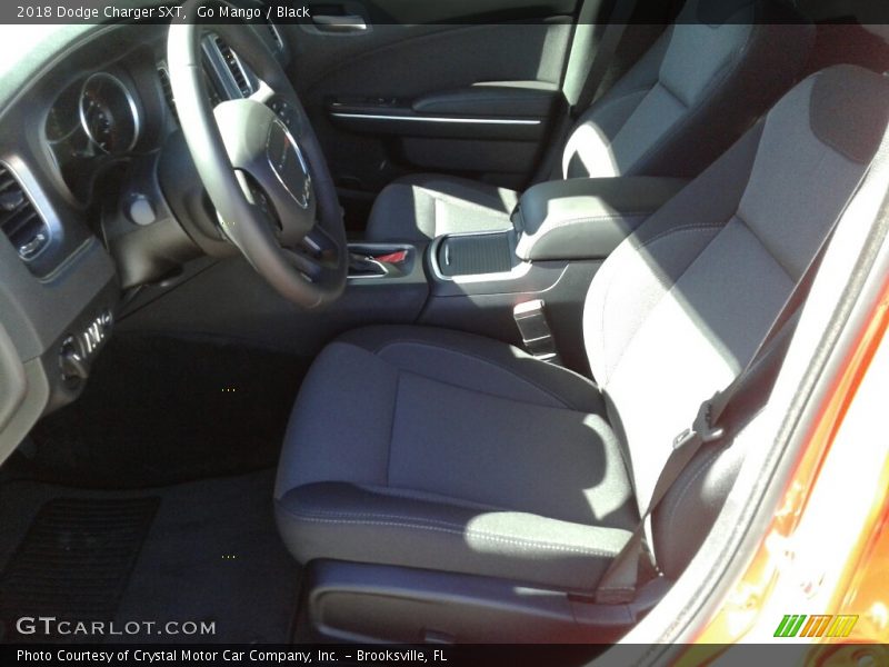 Go Mango / Black 2018 Dodge Charger SXT