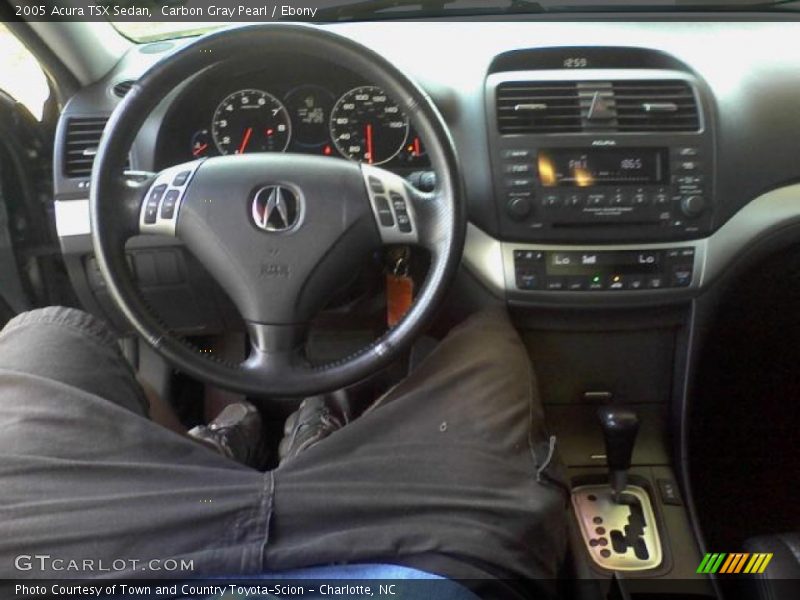 Carbon Gray Pearl / Ebony 2005 Acura TSX Sedan