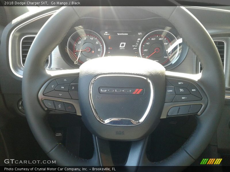 Go Mango / Black 2018 Dodge Charger SXT