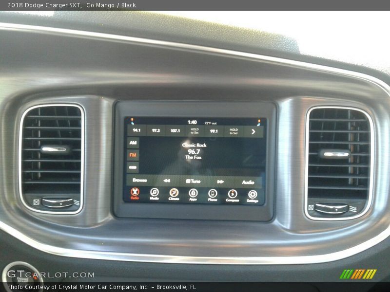 Go Mango / Black 2018 Dodge Charger SXT