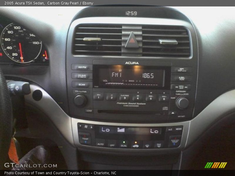 Carbon Gray Pearl / Ebony 2005 Acura TSX Sedan