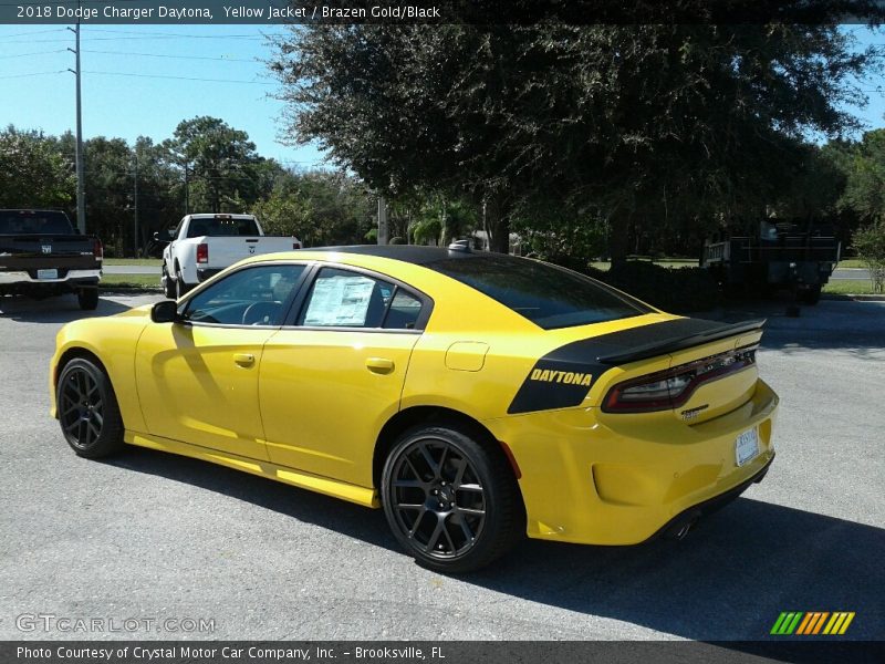 Yellow Jacket / Brazen Gold/Black 2018 Dodge Charger Daytona