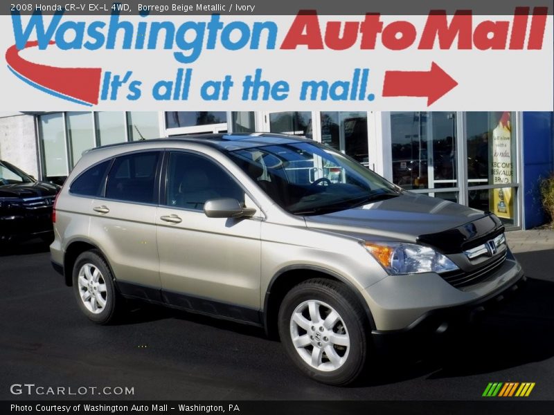 Borrego Beige Metallic / Ivory 2008 Honda CR-V EX-L 4WD