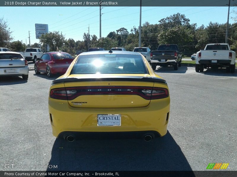 Yellow Jacket / Brazen Gold/Black 2018 Dodge Charger Daytona