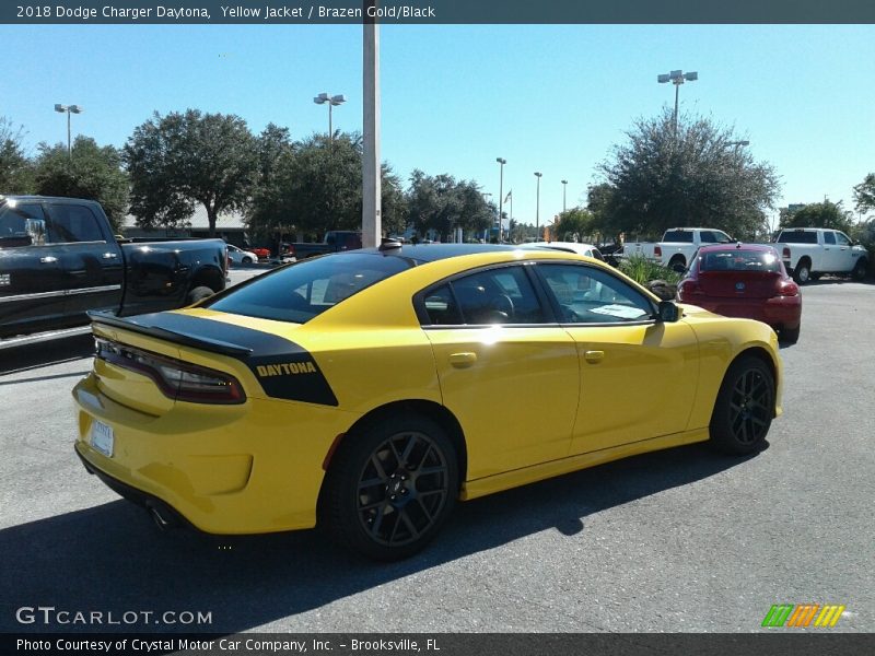 Yellow Jacket / Brazen Gold/Black 2018 Dodge Charger Daytona